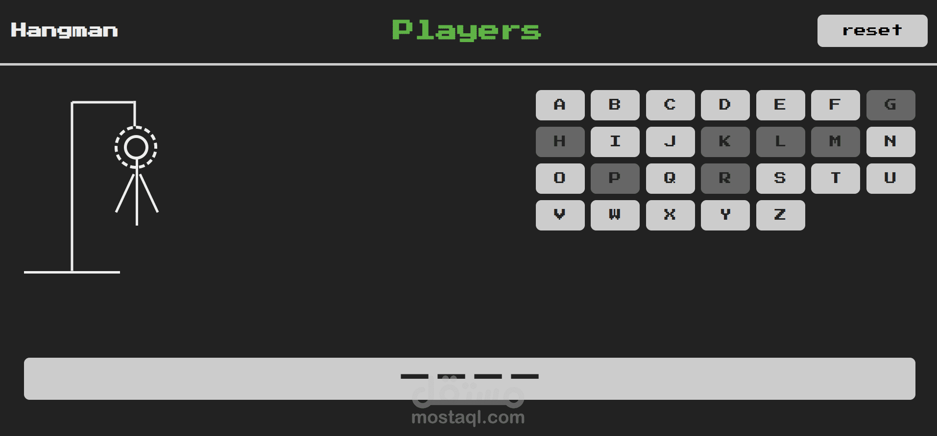 hangman game