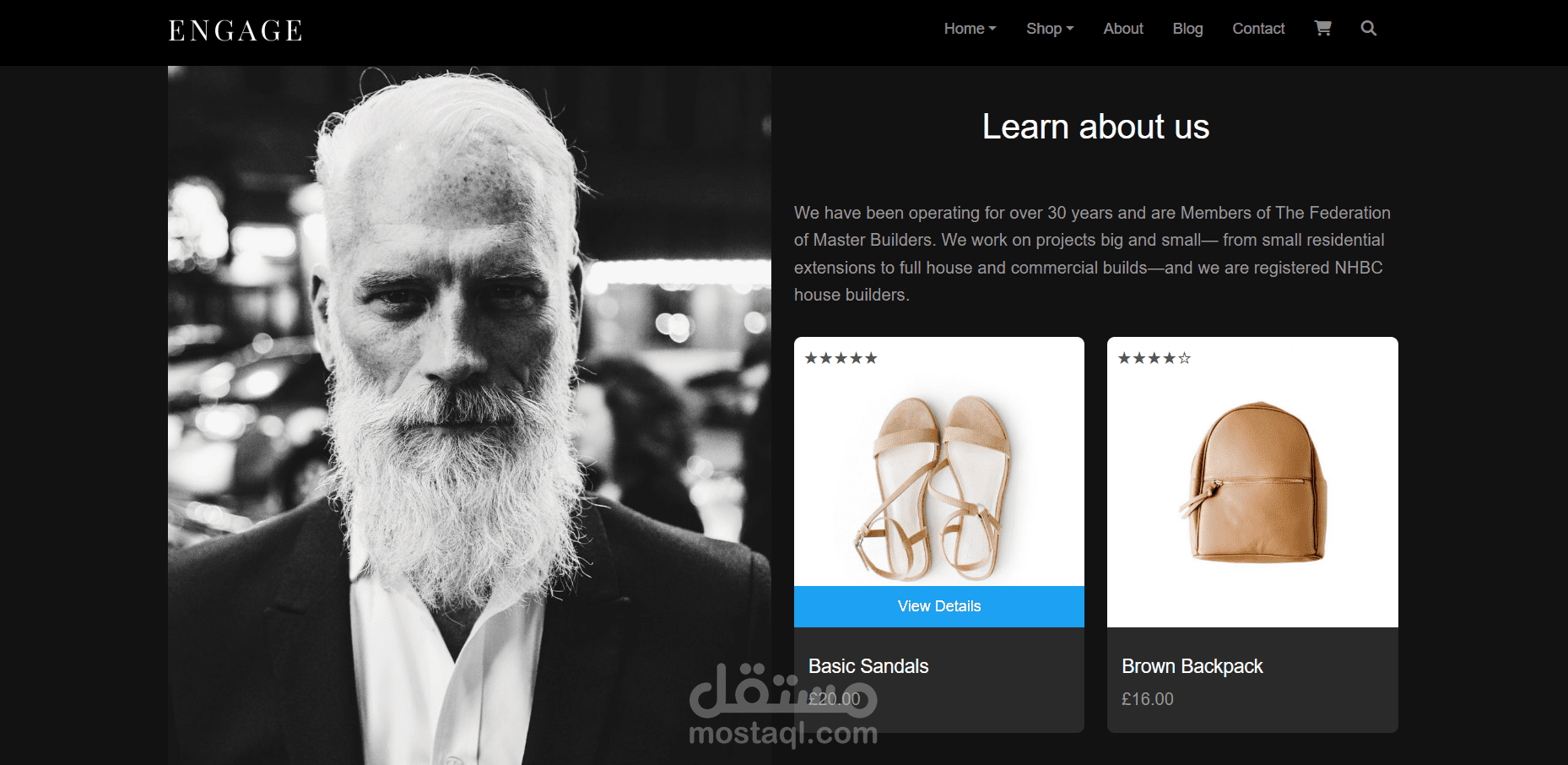 E-Commerce Dark Shop