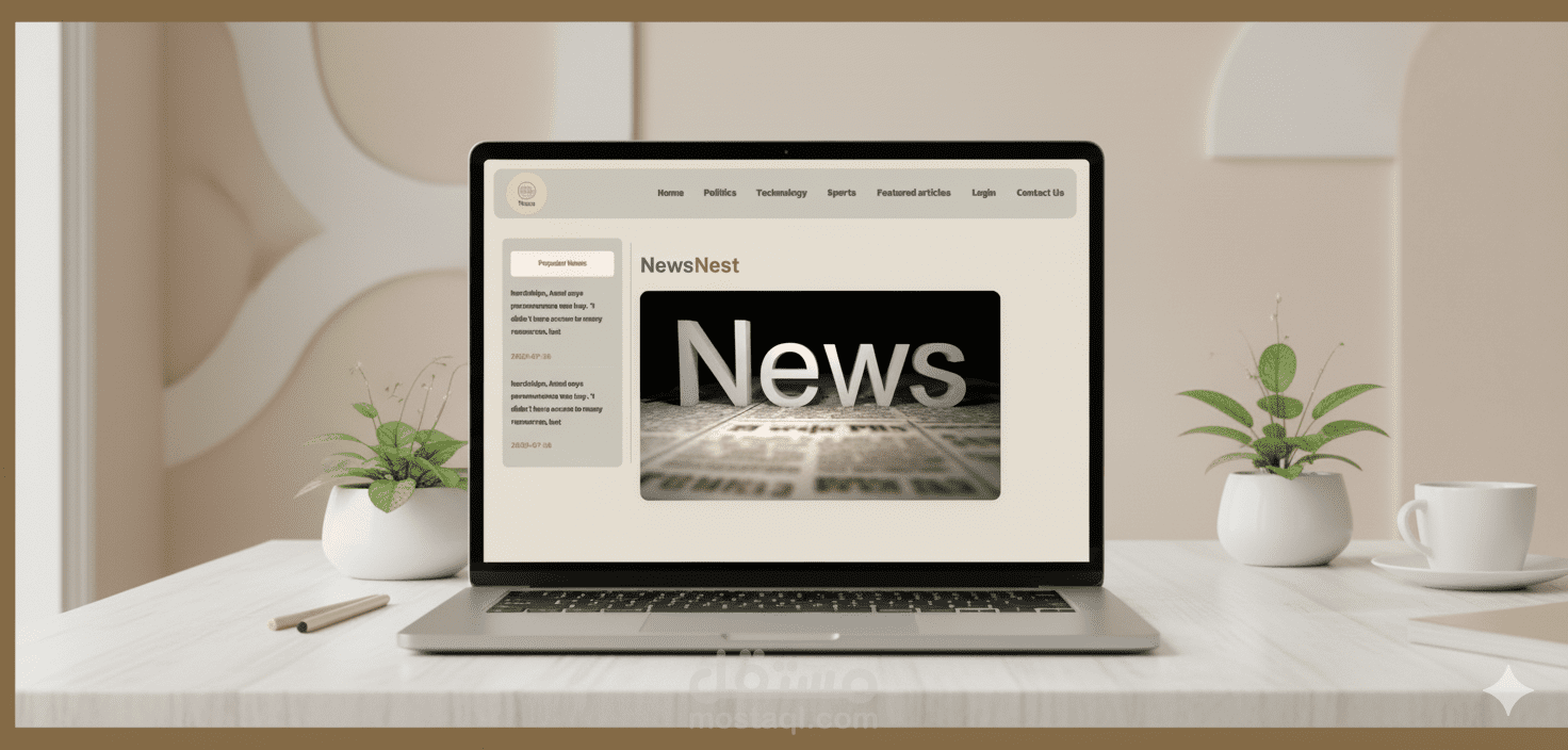 موقع أخبار إلكتروني ديناميكي – News Website