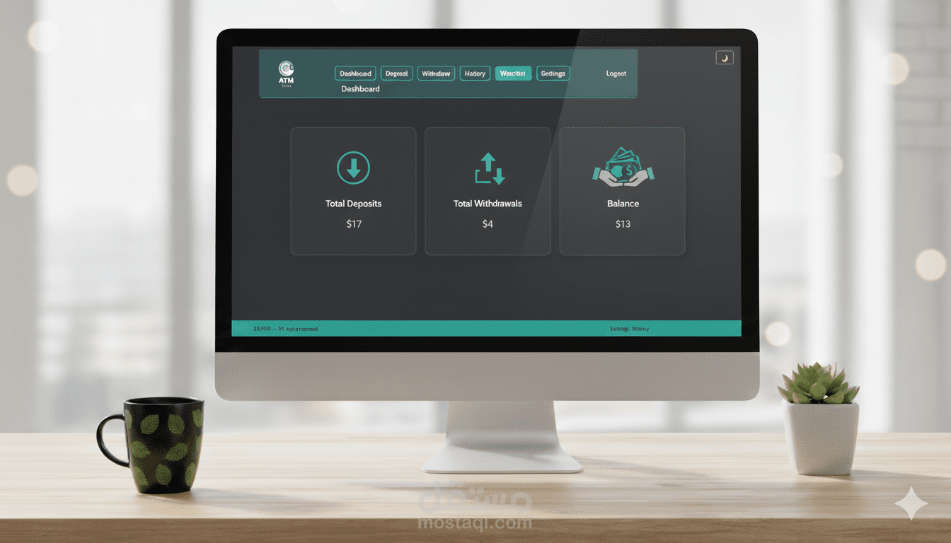 ATM APP - تطبيق بطاقة ائتمانية