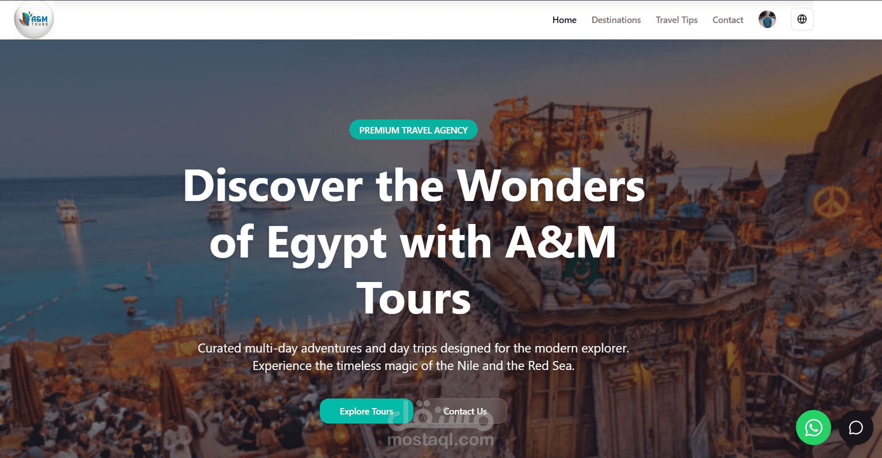 A&M Tours (Travel Agency Website Supports 4 Languages)