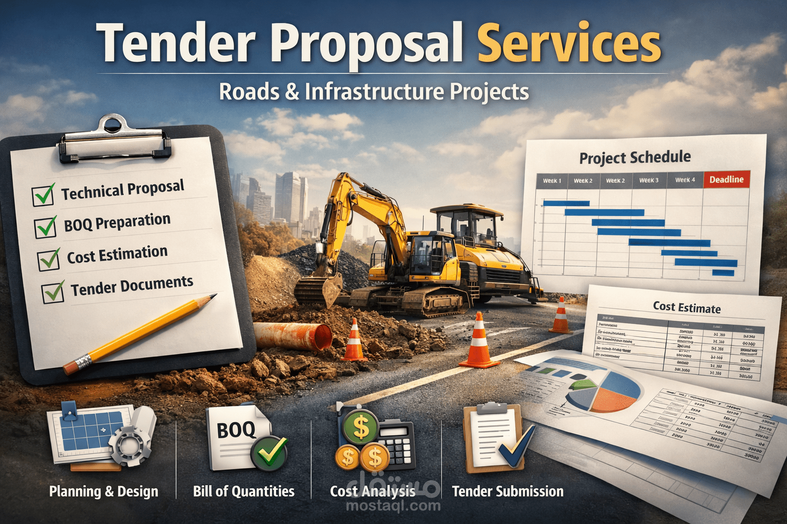 Preparation of Technical and Financial Proposals for Government Tenders (Roads & Infrastructure)