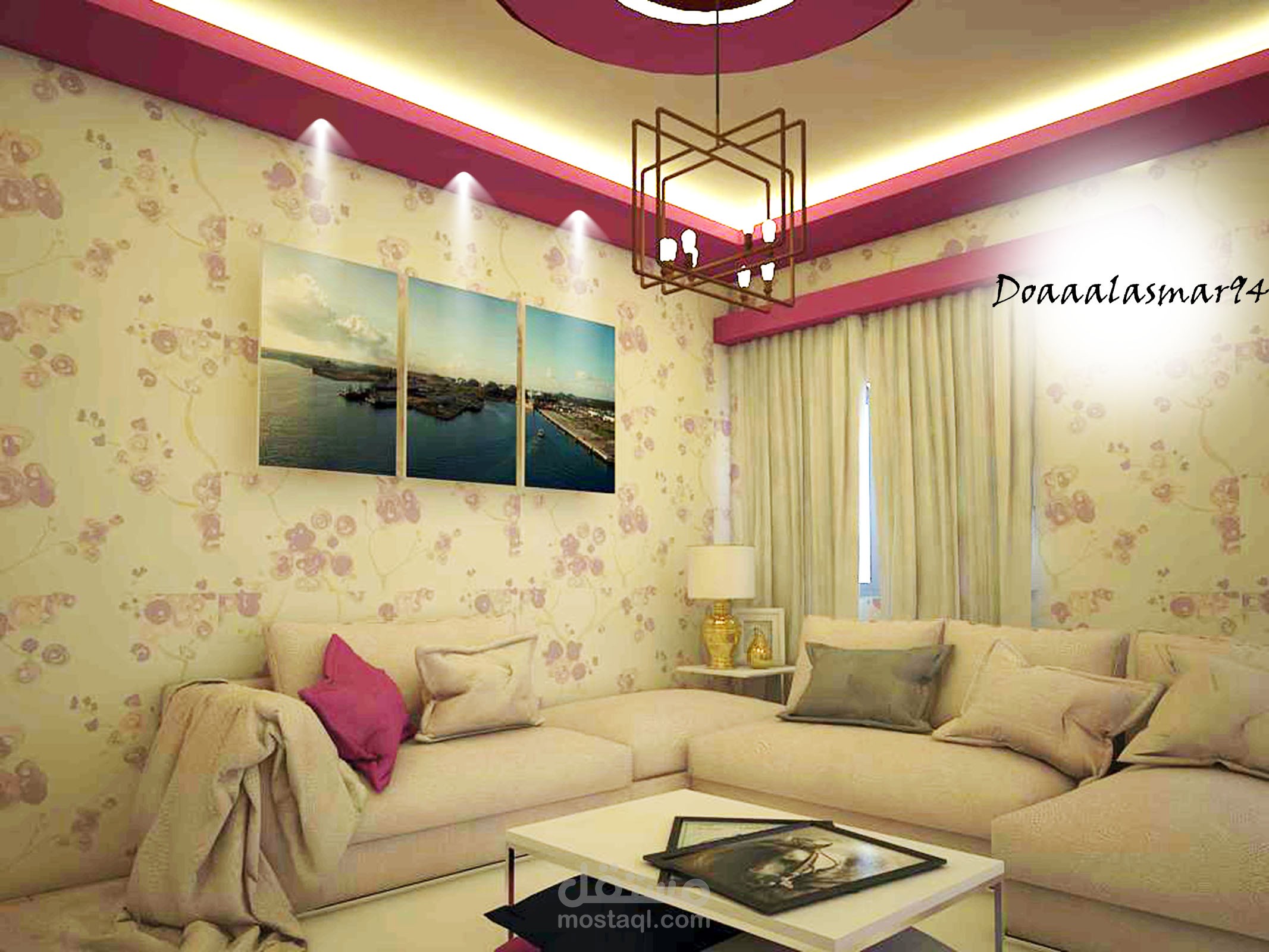 غرفة معيشة وطعام