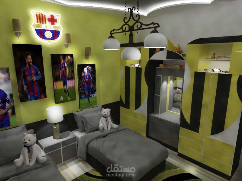 غرفة نوم اولاد