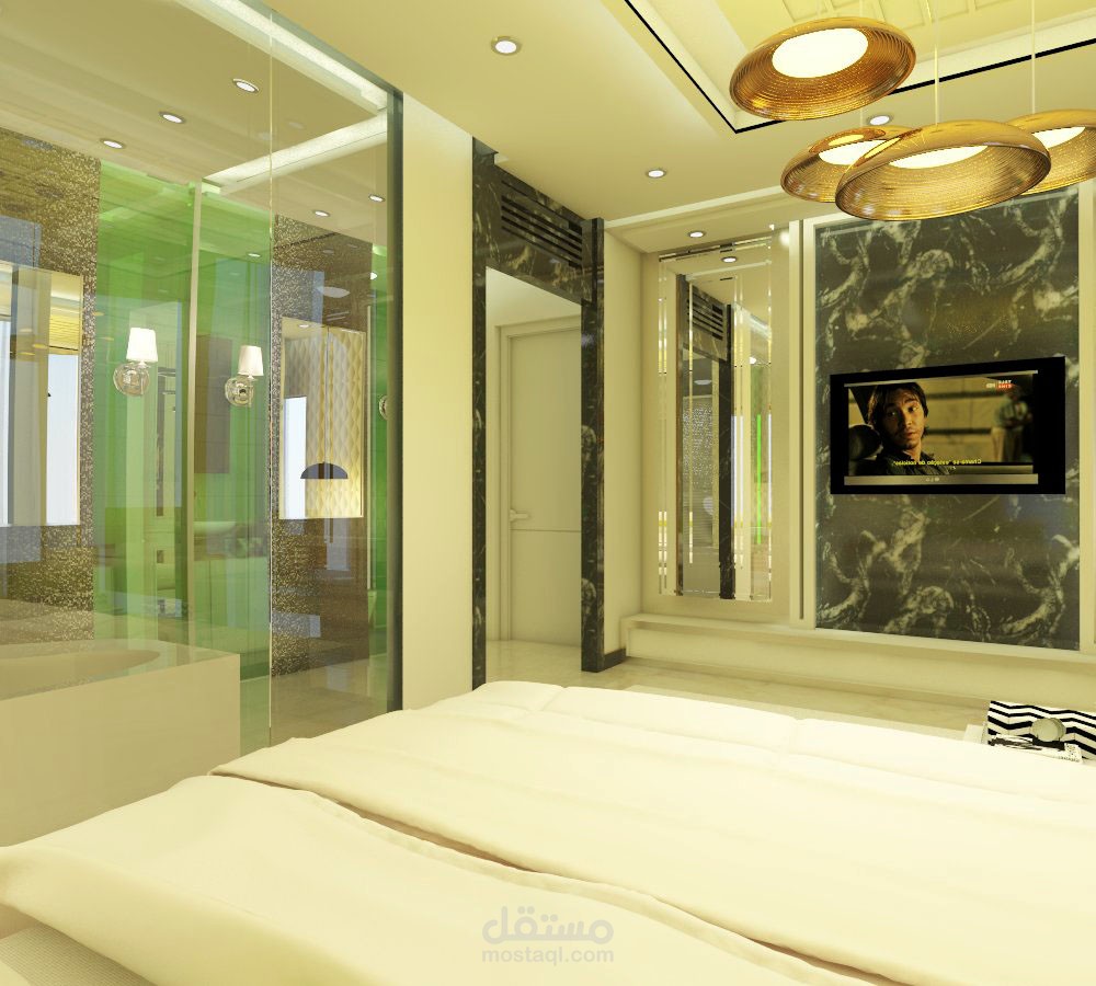 غرفة نوم رئيسية وملحقاتها