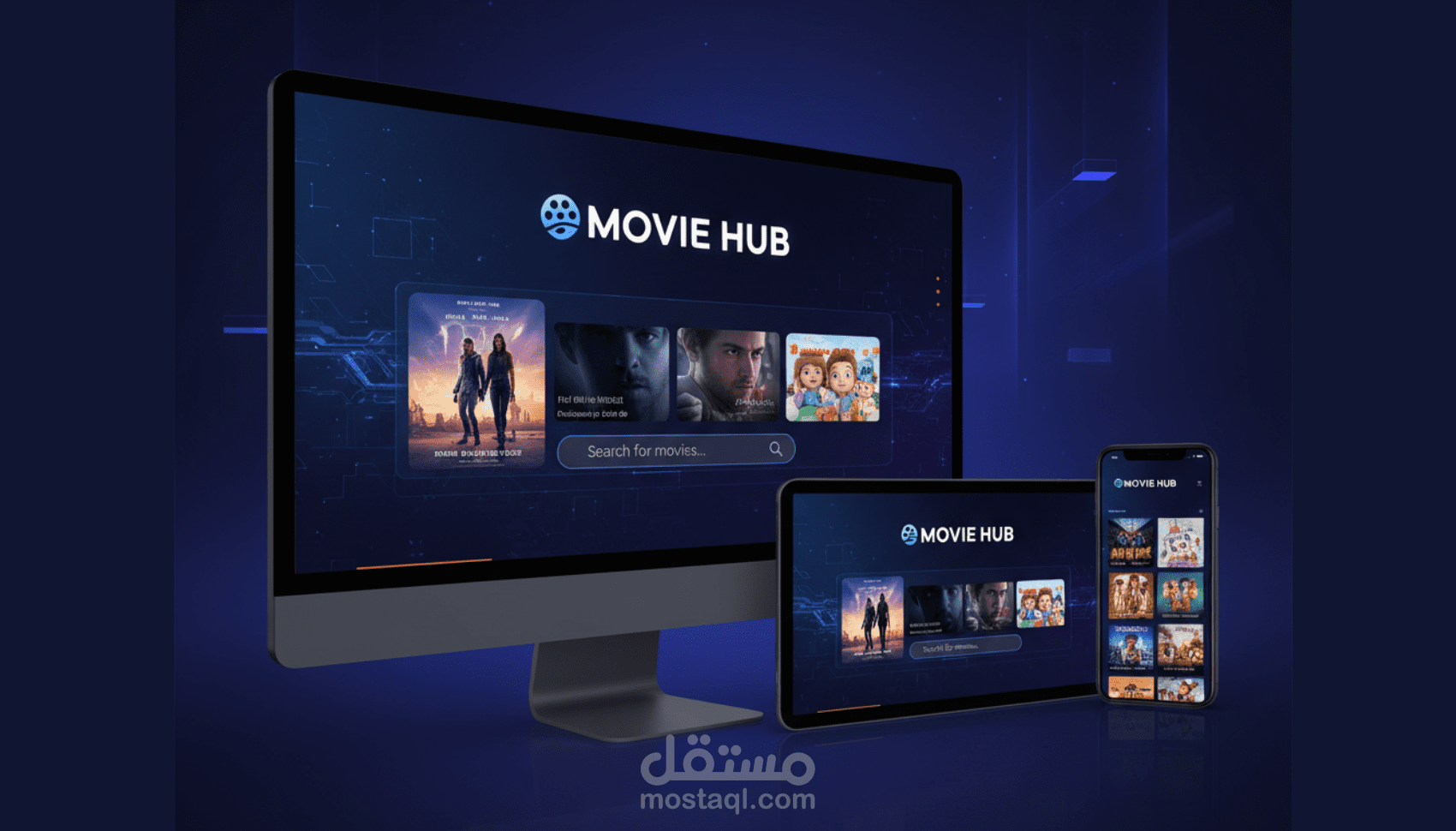 MovieHub  منصتك لفيلمك المفضل  (تطبيق افلام باستخدام API, JS )