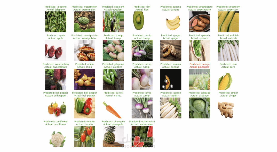 Fruit and Vegetables Recognition System