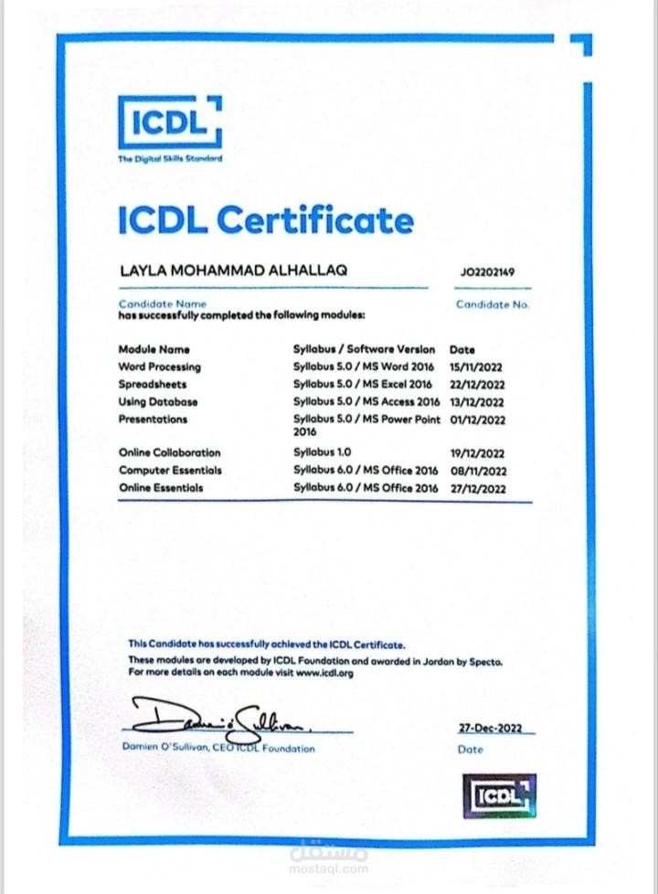 International Computer Driving Licence