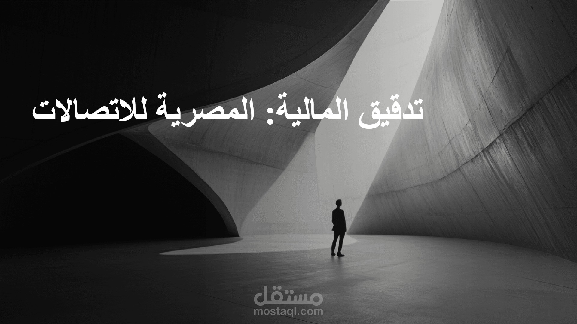 عمل power point  احترافي عن audit report لشركة المصرية للاتصالات