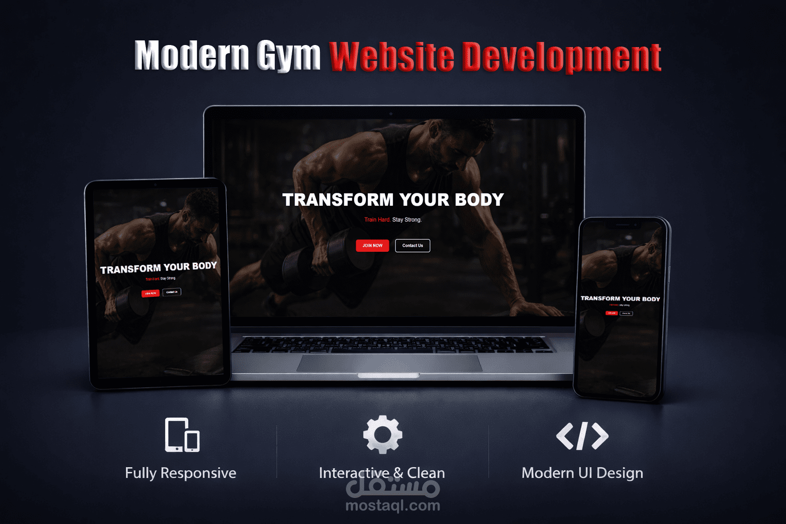 Professional Gym Website Development