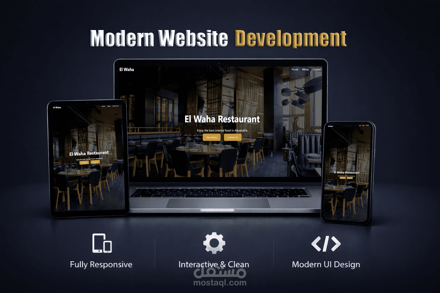 Modern and professional web design services.