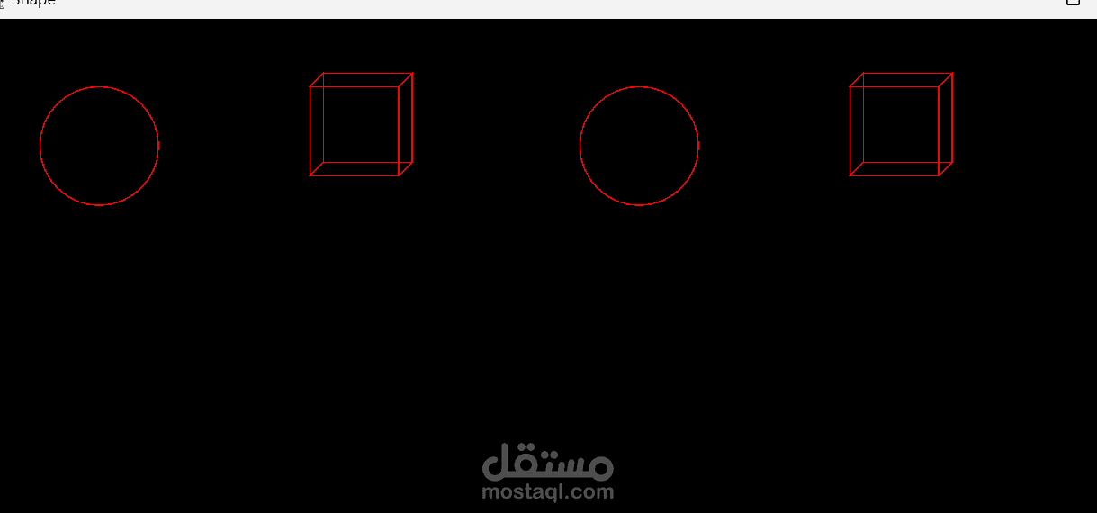 drow shape with java