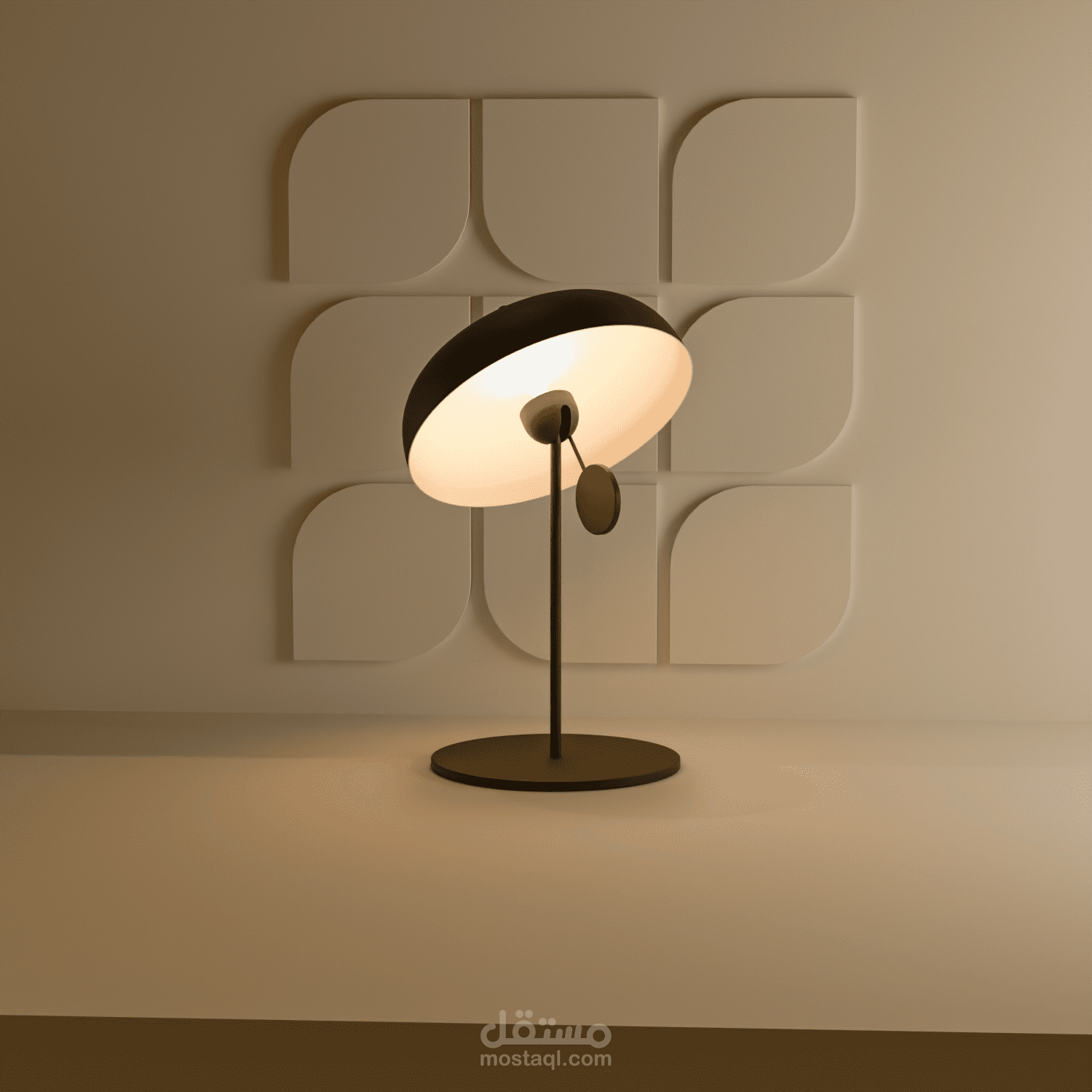 عرض منتج ثلاثي الأبعاد لمصباح | Realistic Pendulum Lamp 3D