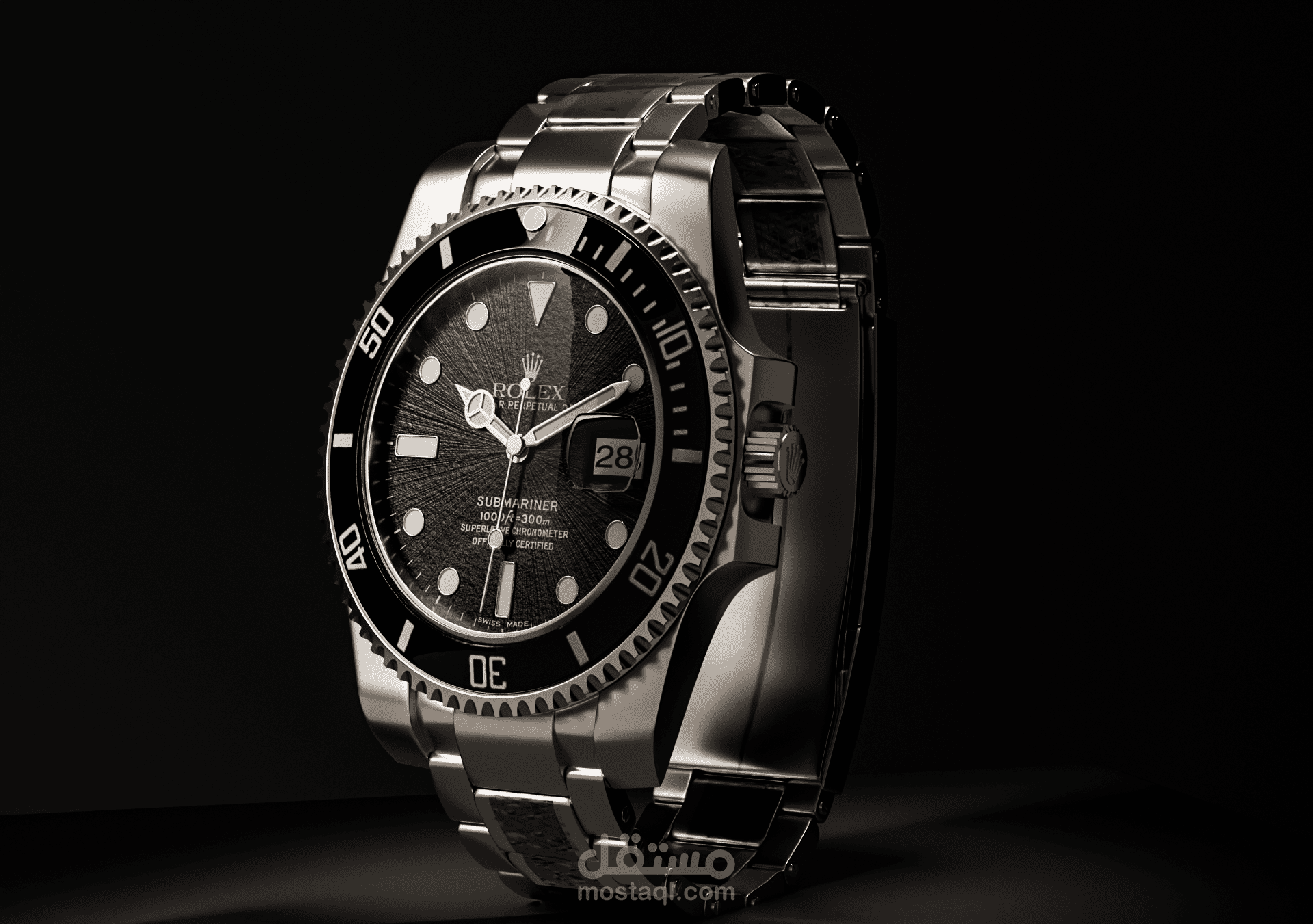 3D Product Visualization لساعة رولكس بجودة عالية