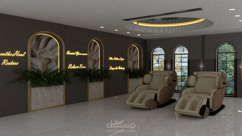 تصميم غرفه مساج