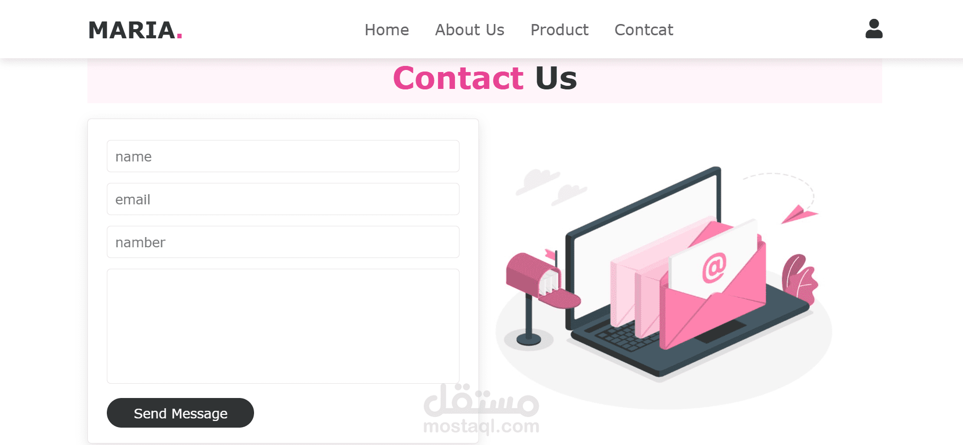 MARIA (Landing Page)