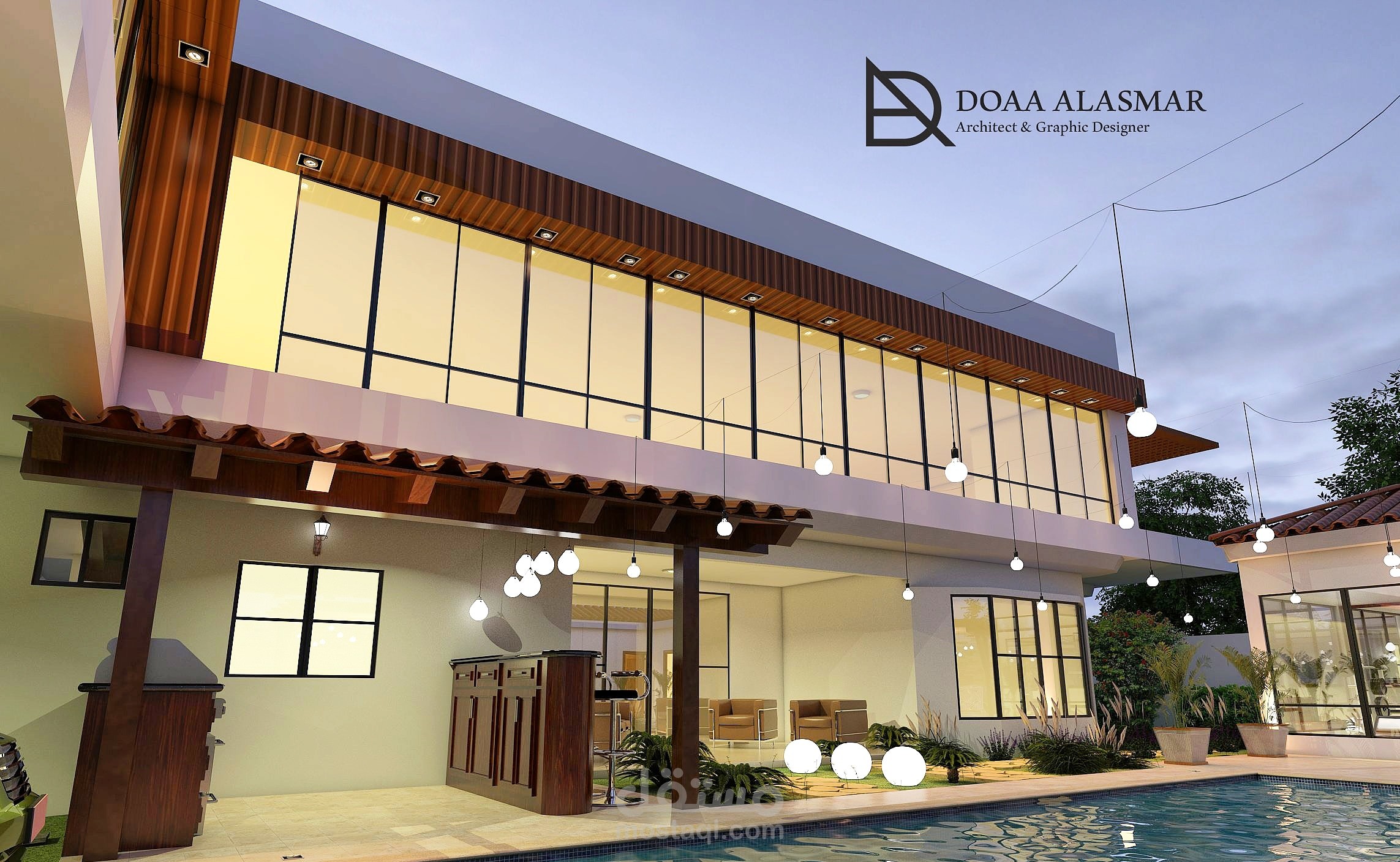 تصميم خارجي لفيلا