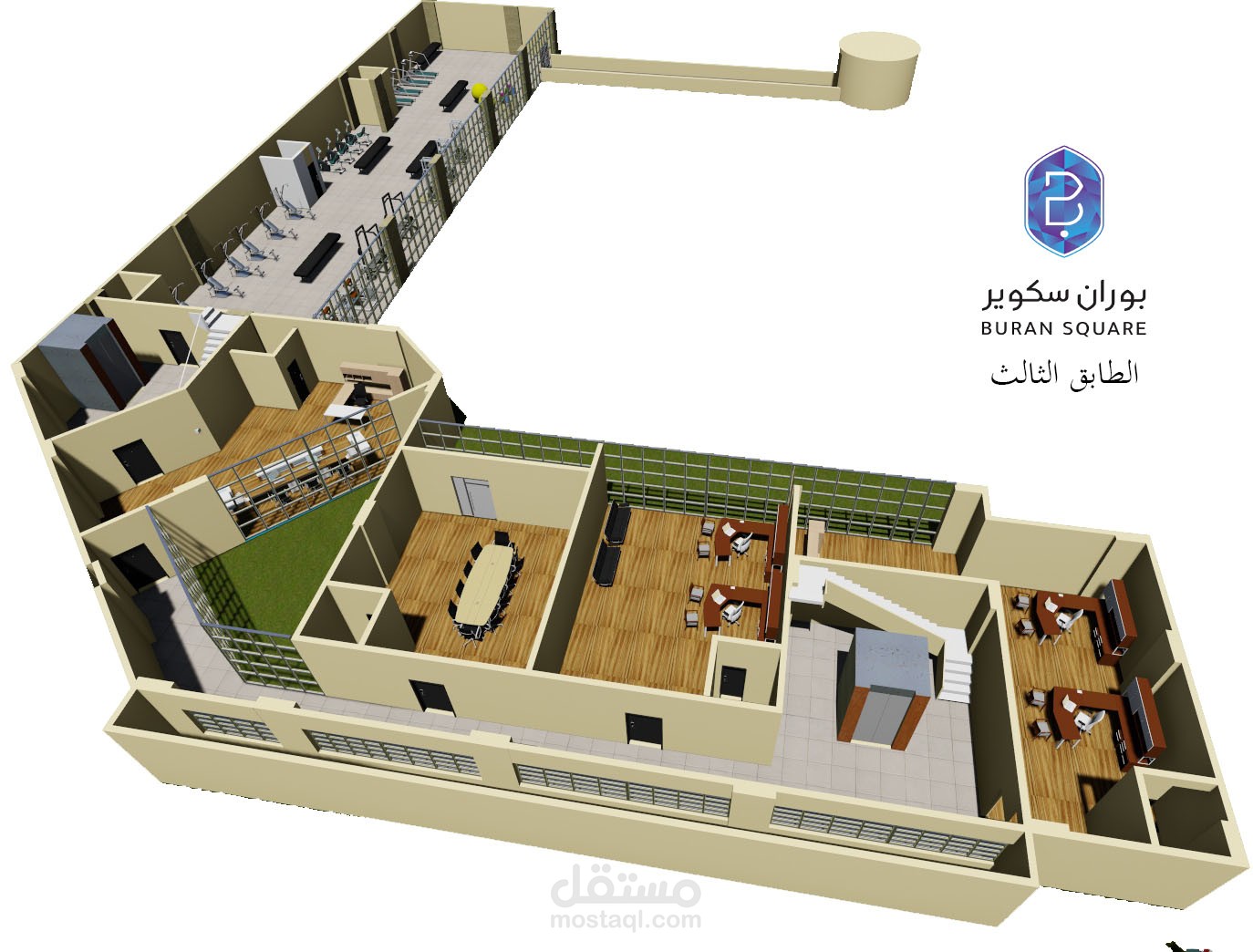 رفع ثلالثي الابعاد للمساقط