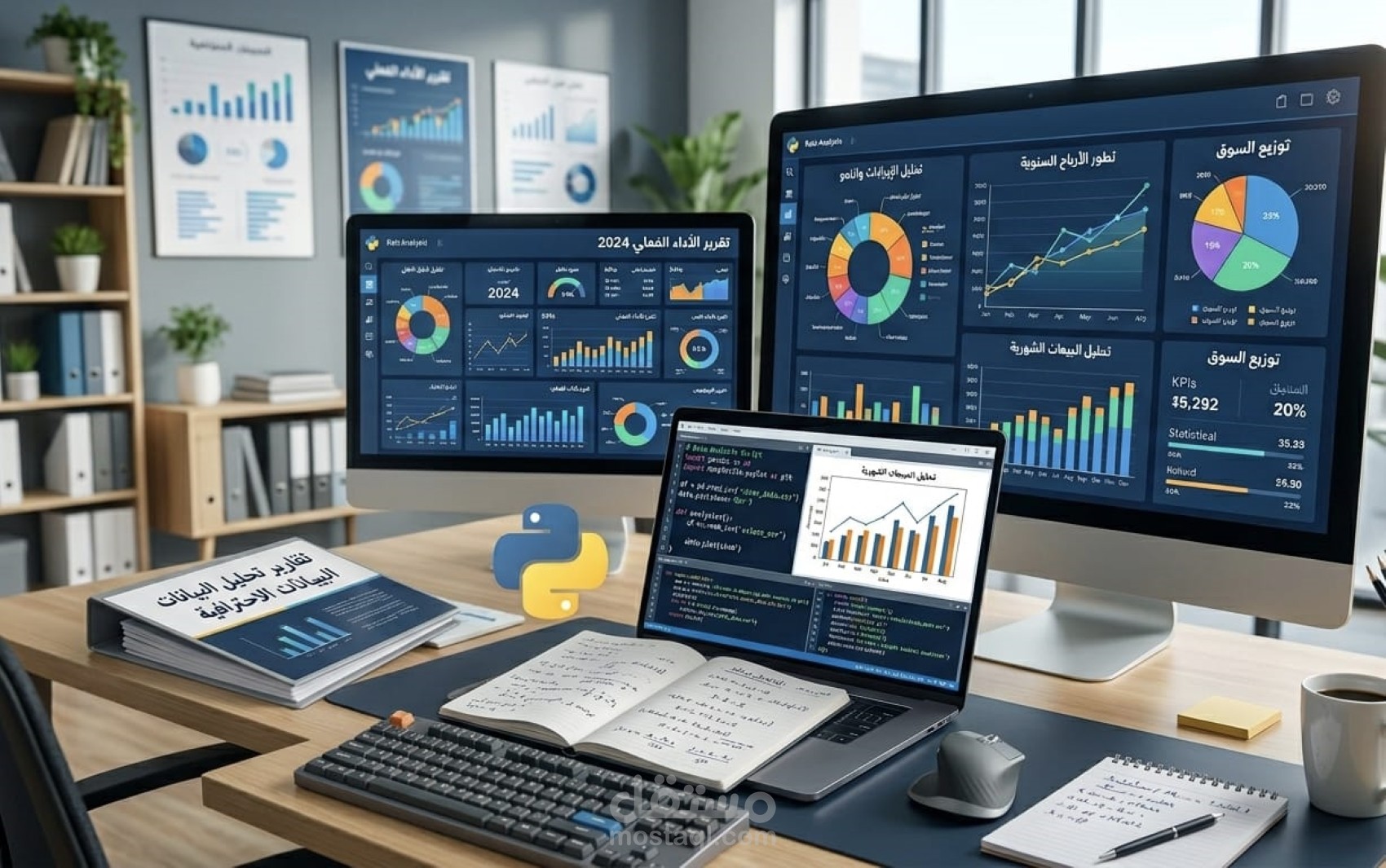 تحليل البيانات باستخدام Python مع تقارير احترافية ورسوم بيانية