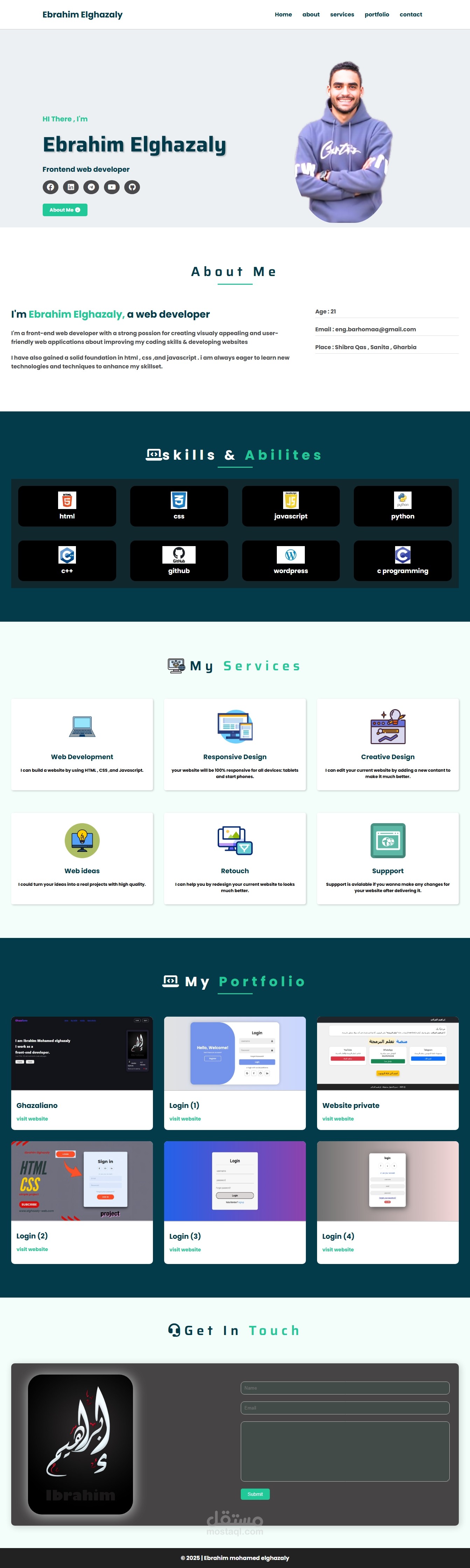 portfolio personal