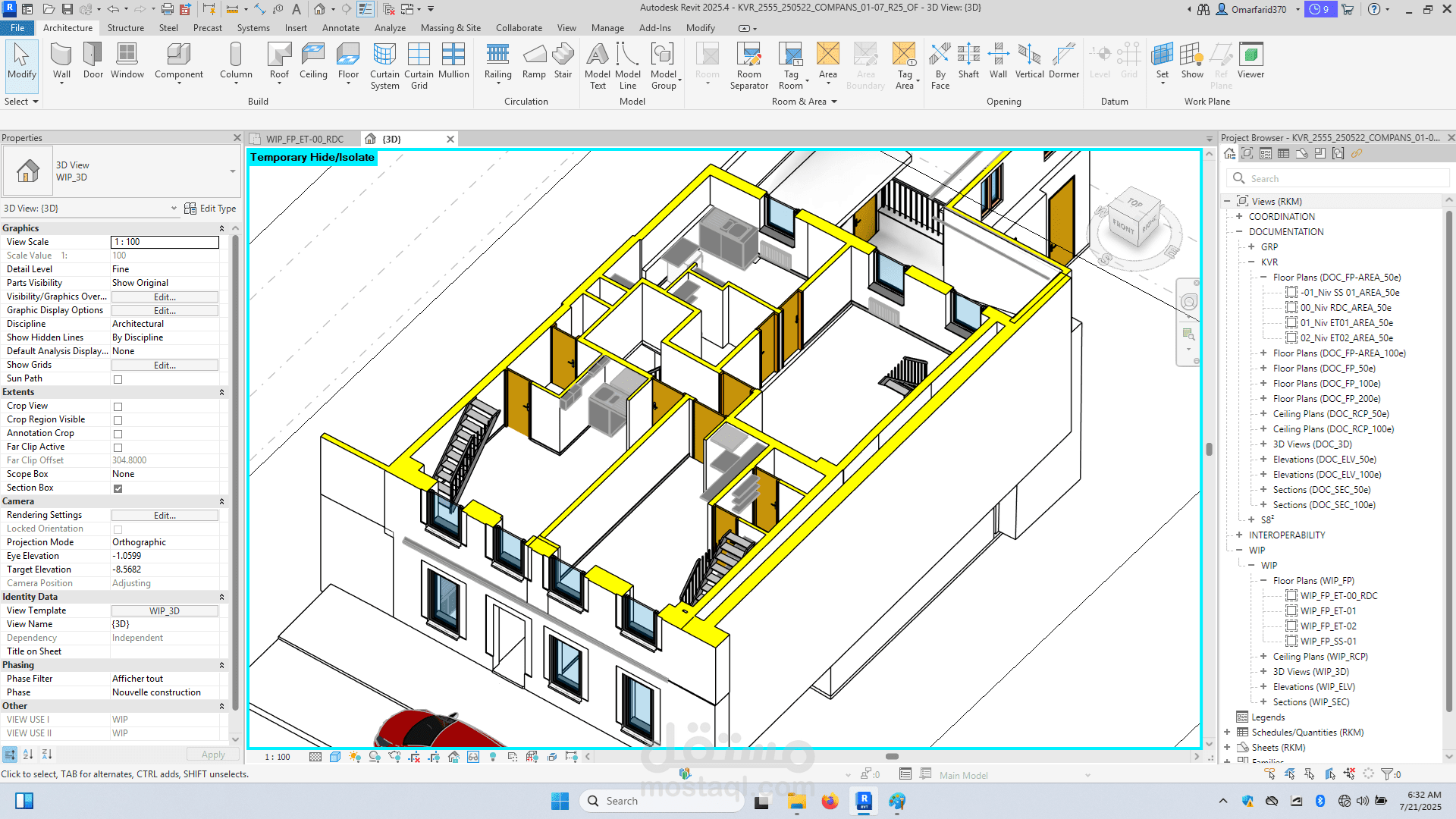 Point cloud scan to BIM