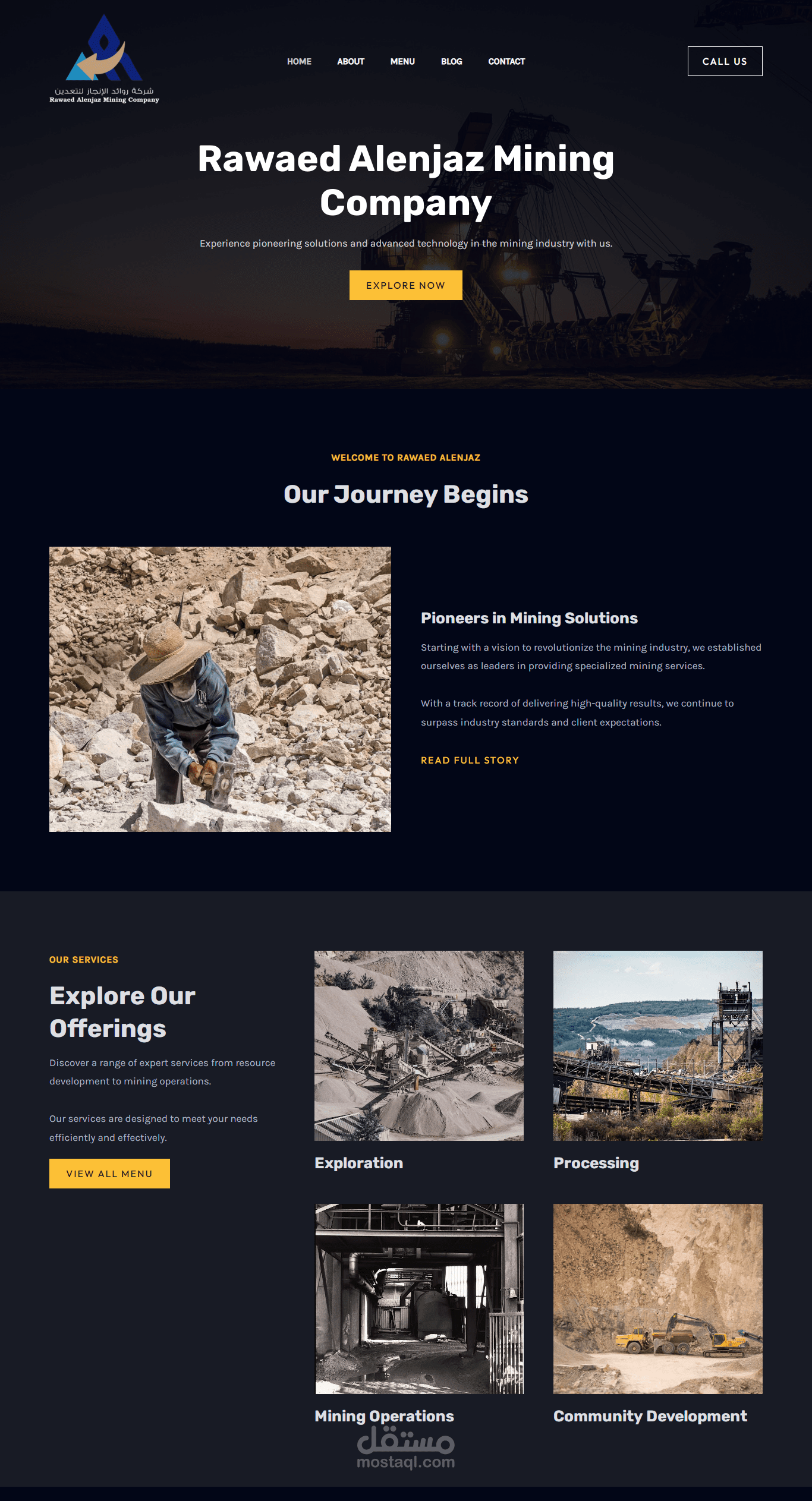 شركة رواد الانجاز للتعدين