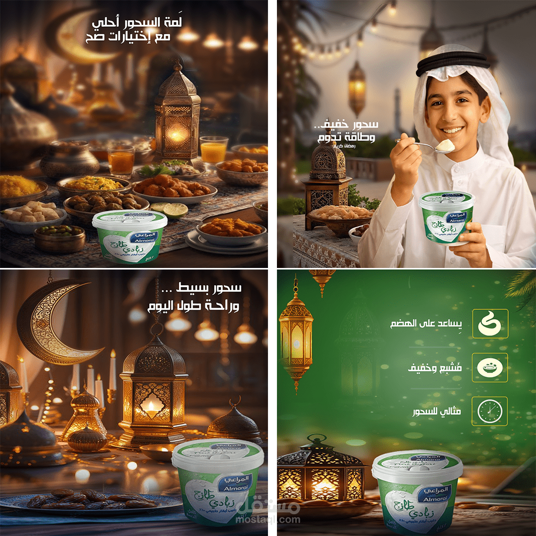 كامبين رمضاني احترافي لبوستات السوشيال ميديا