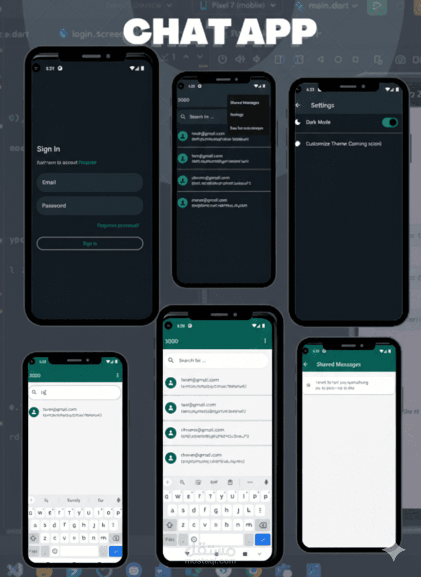 تطبيق Chat App هو منصة دردشة حديثة صممت لتجعل التواصل بين المستخدمين أسرع وأسهل وأكثر أمانًا. يمكنك من خلاله إنشاء حساب، رفع صورتك الشخصية، والتحدث مع الأصدقاء في واجهة أنيقة وسلسة.