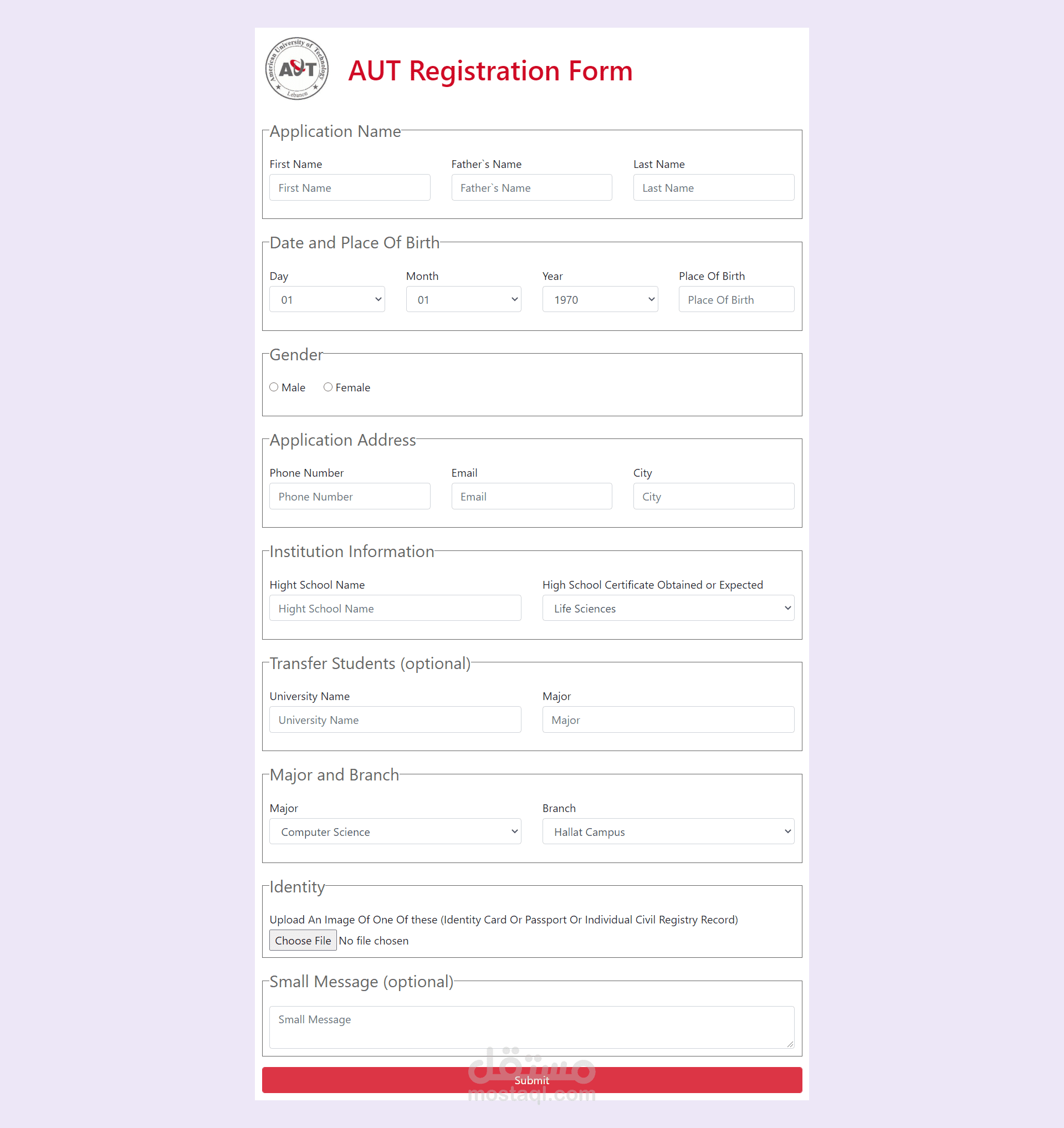Application like Google Forms