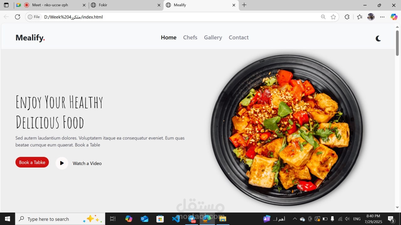 Mealify , as a restaurant