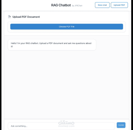 نظام ذكي للإجابة عن ملفات PDF باستخدام RAG