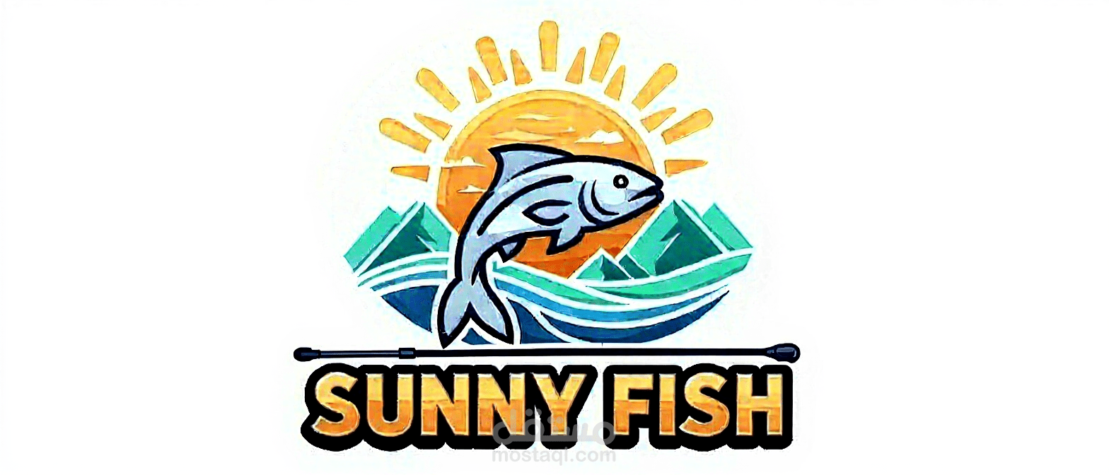 تصميم لوجو لمحل بيع أدوات صيد سمك بإستخدام  adobe photoshop