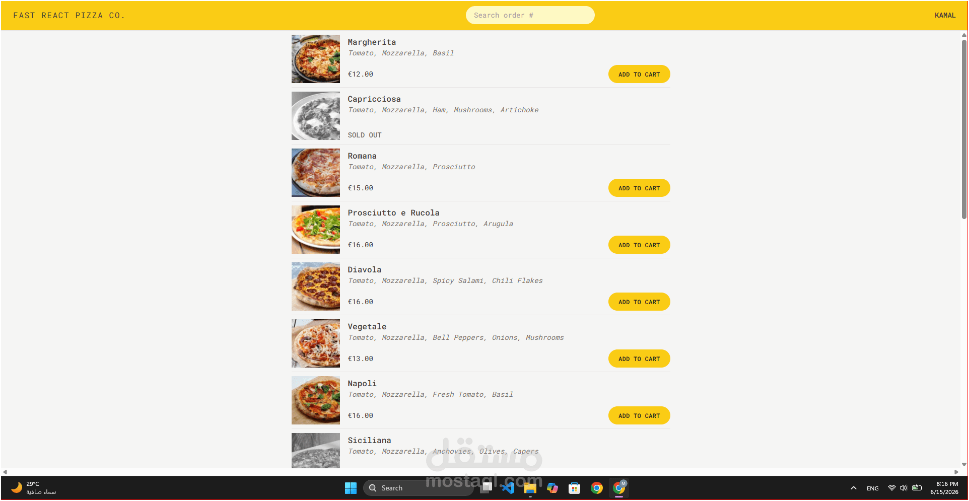 Fast React Pizza
