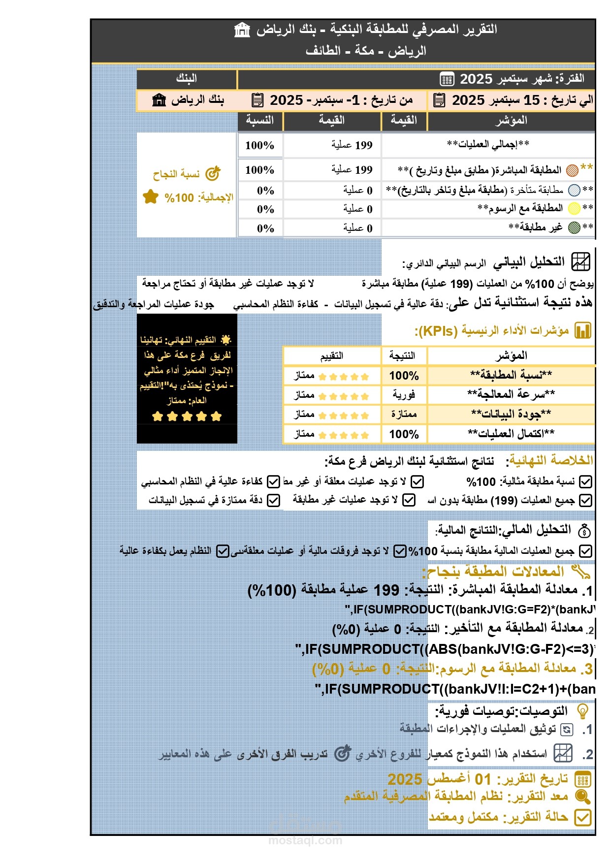 مطابقات بنكية