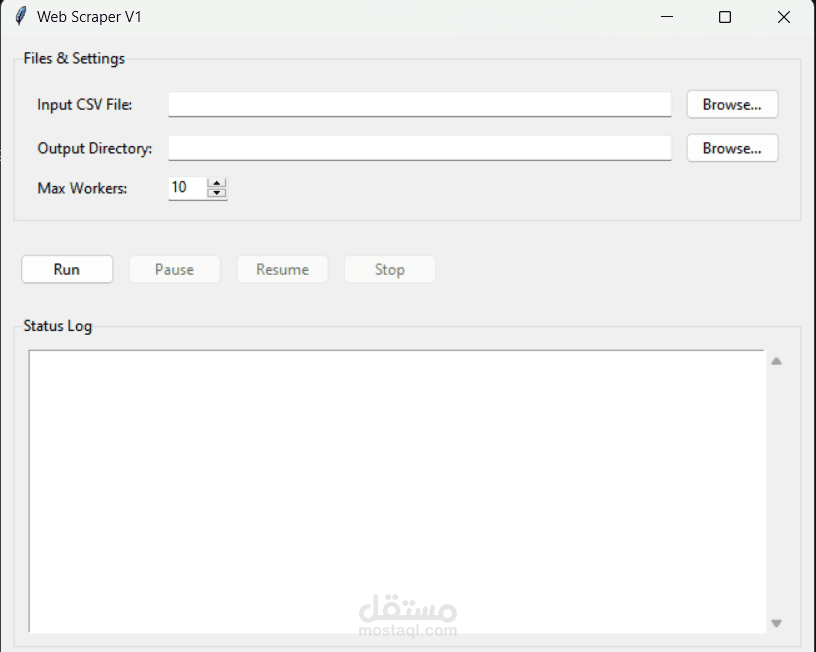 كاشط الويب الذكي متعدد الخيوط (Intelligent Multi-threaded Web Scraper)