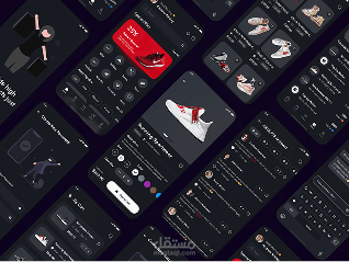 تصميم تطبيق E-Commerce اللاحذيه