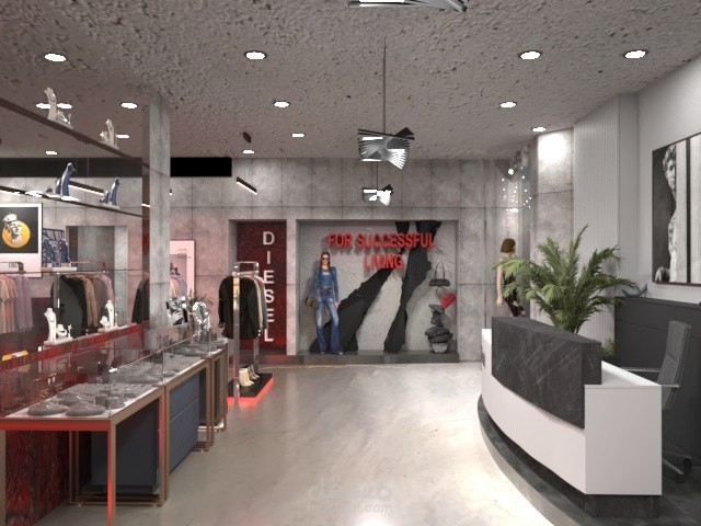 متجر ملابس لماركة عالمية