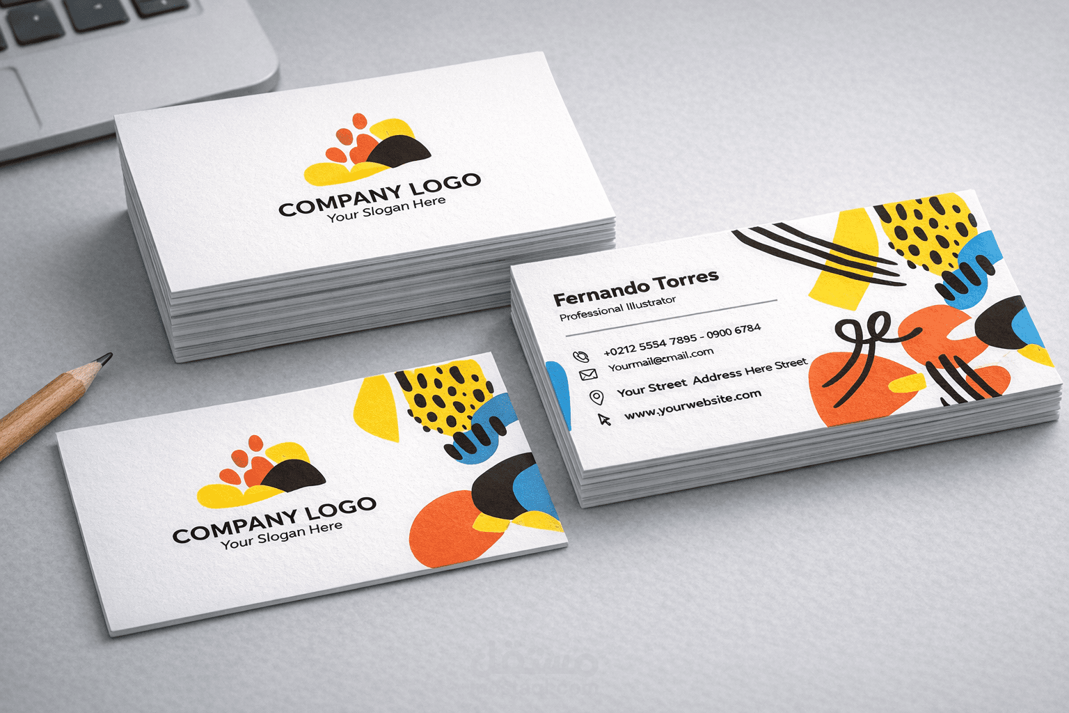 تصميم بزنس كارد مميز بجودة عالية