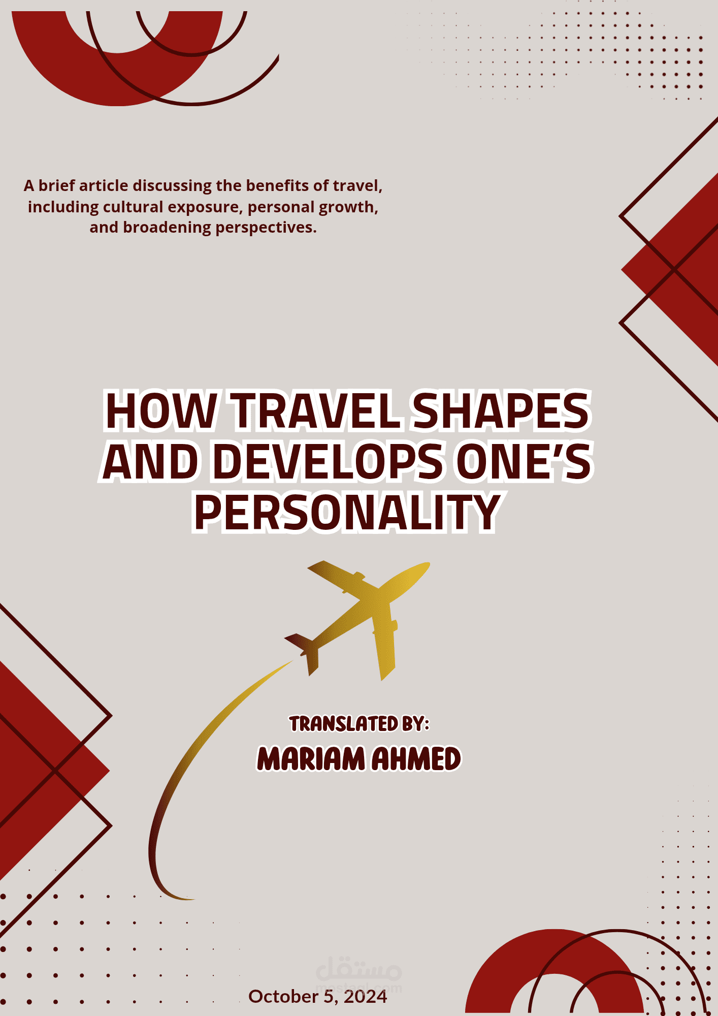 The Importance of Travel and Its Role in Shaping Personality - AR-EN