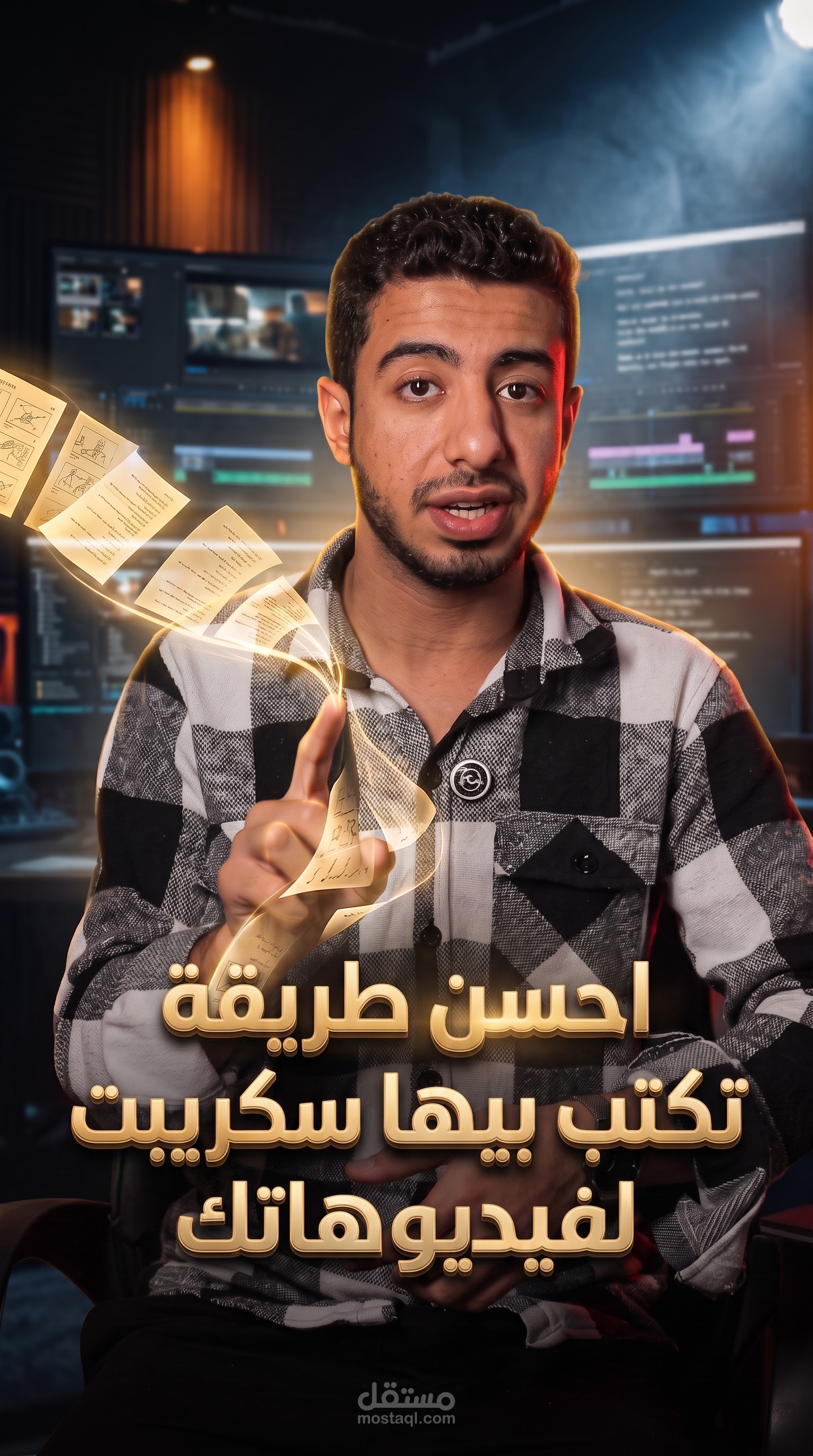 تحرير فيديو احترافي شامل منتاج وتعديل الوان وهندسة صوتية