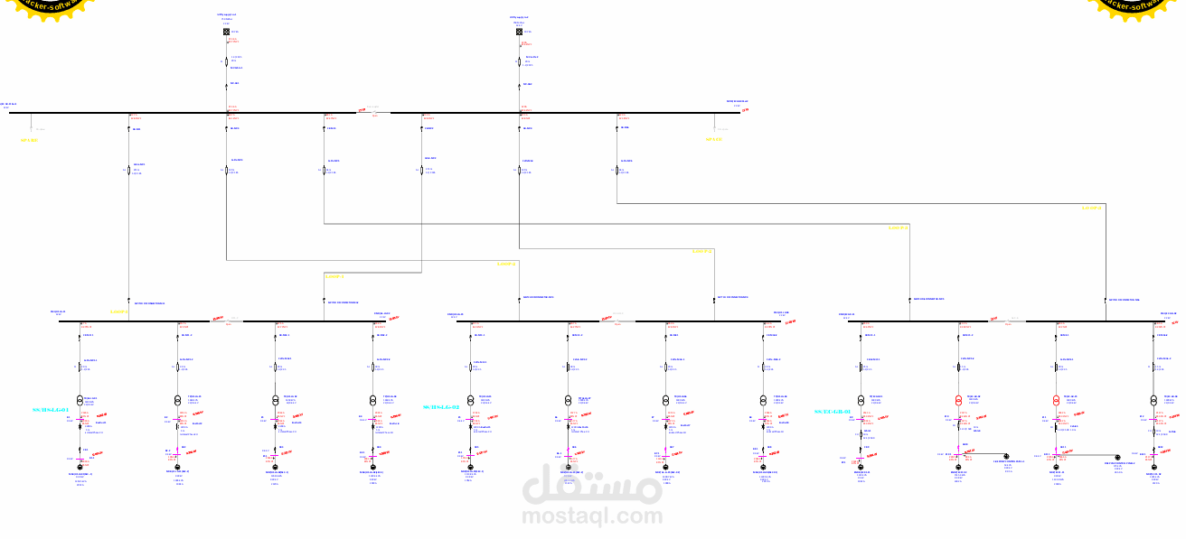 حساب الVoltage Drop and Short circuit باستحدام برنامج الEtap وSizing for cables and Transformers لمستشفى مجدى يعقوب فى 6 اكتوبر فى مصر