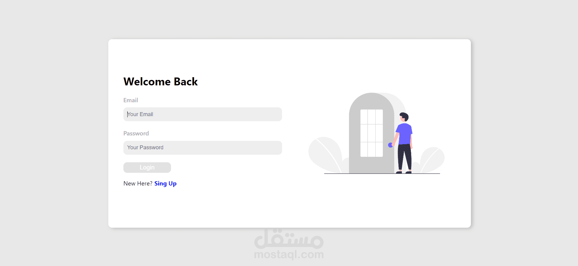 Authentication And Authorization(Signup And Login Page)