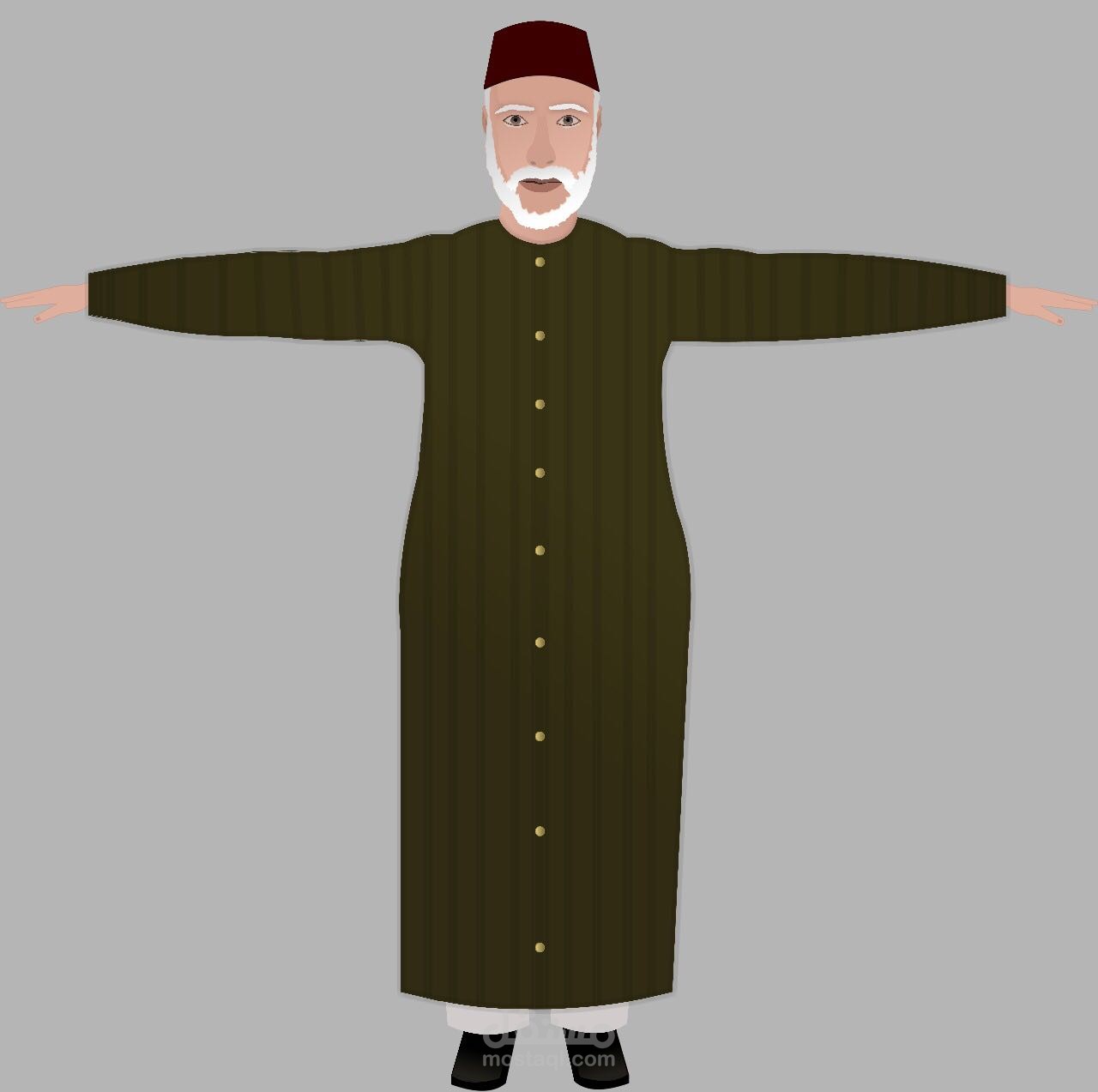 شخصيه الرجل الحكيم 2d