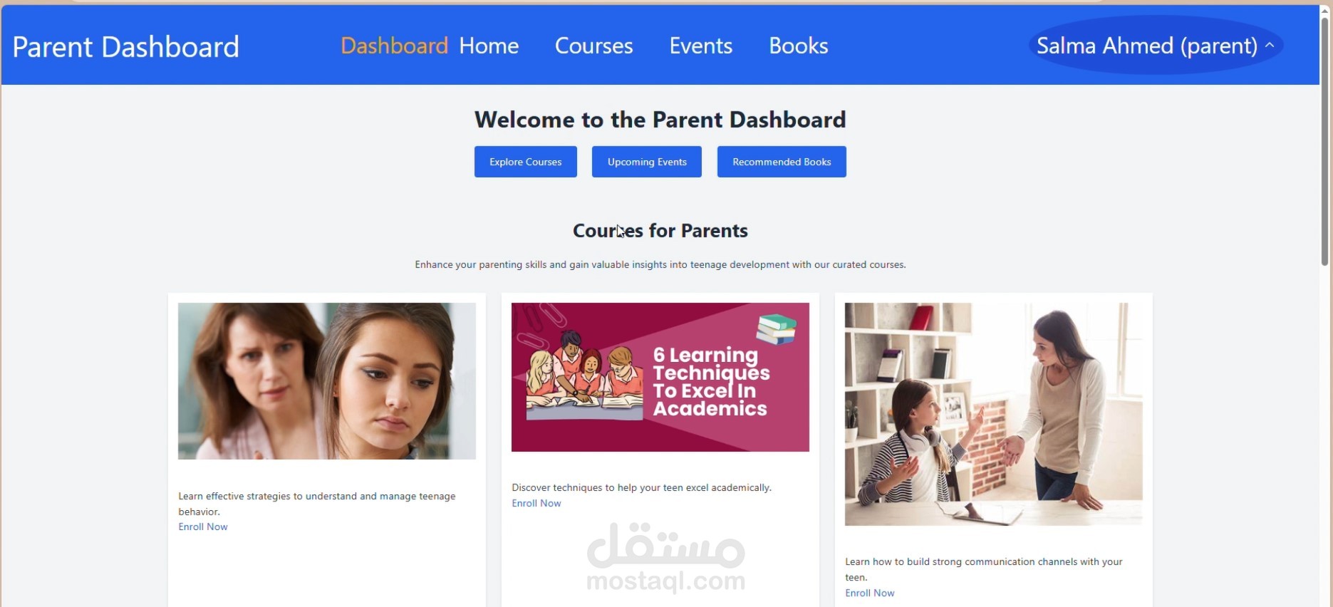 موقع تفاعلي للمراهقين مع أنشطة تعليمية وترفيهية