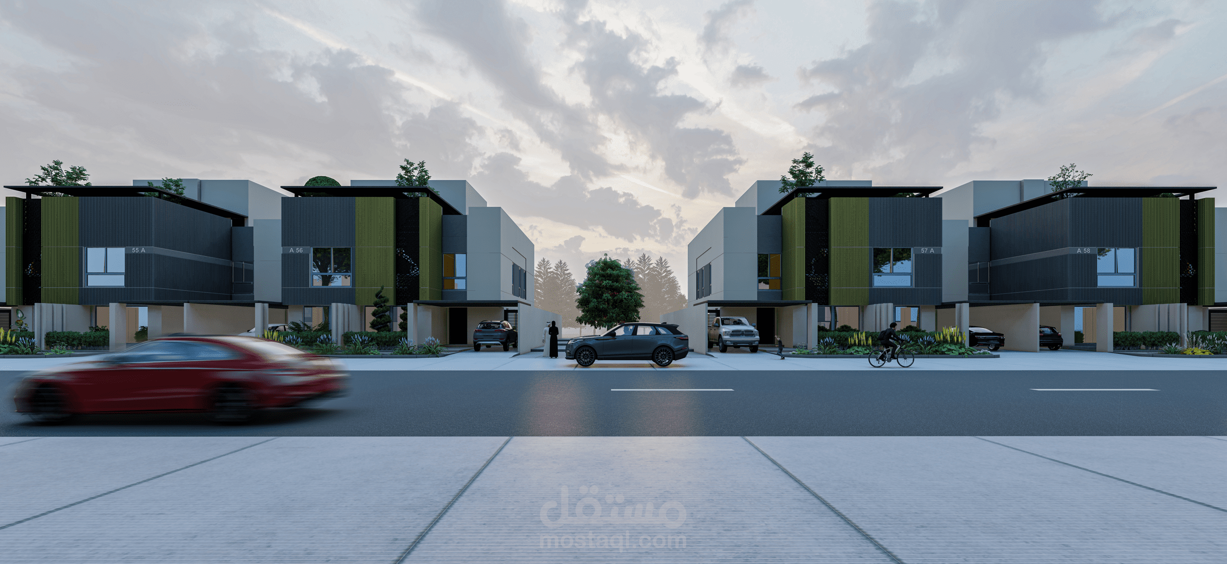 تصميم مجمع فيلات بالرياض