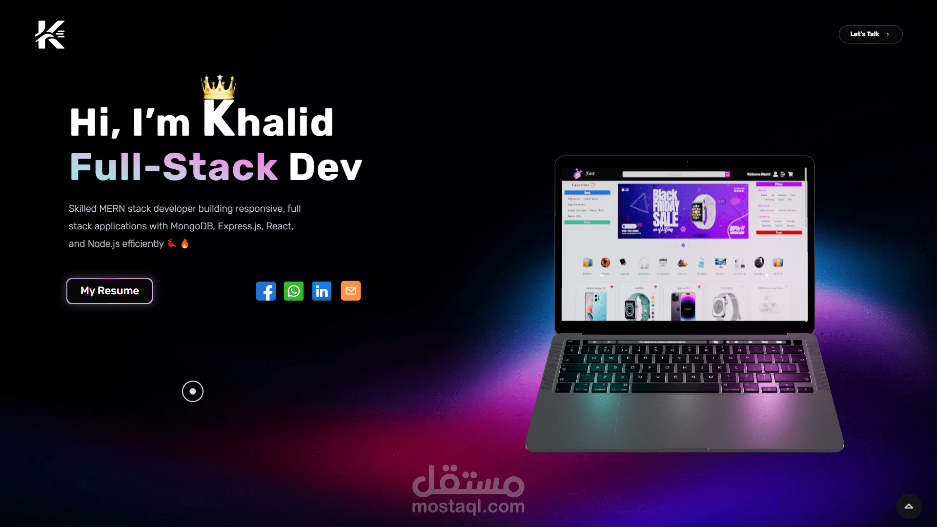 بورتفوليو ثلاثي الأبعاد – 3D Interactive Portfolio