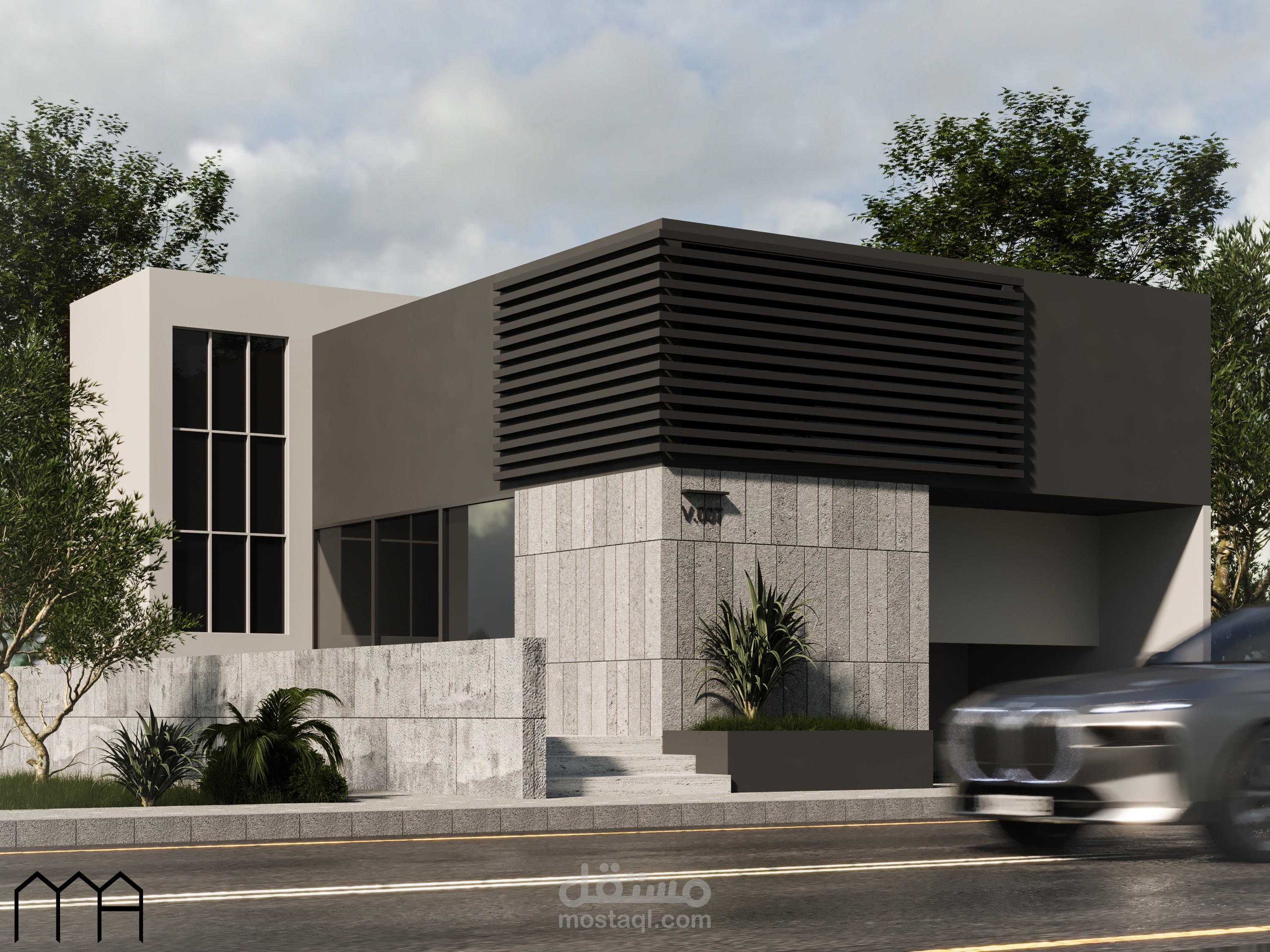 اظهار  فيلا  exterior render