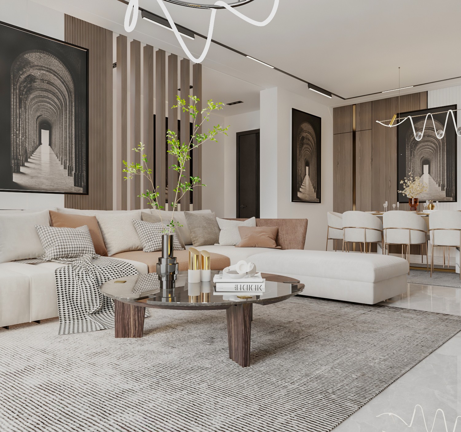 تصميم داخلى لشقة سكنية