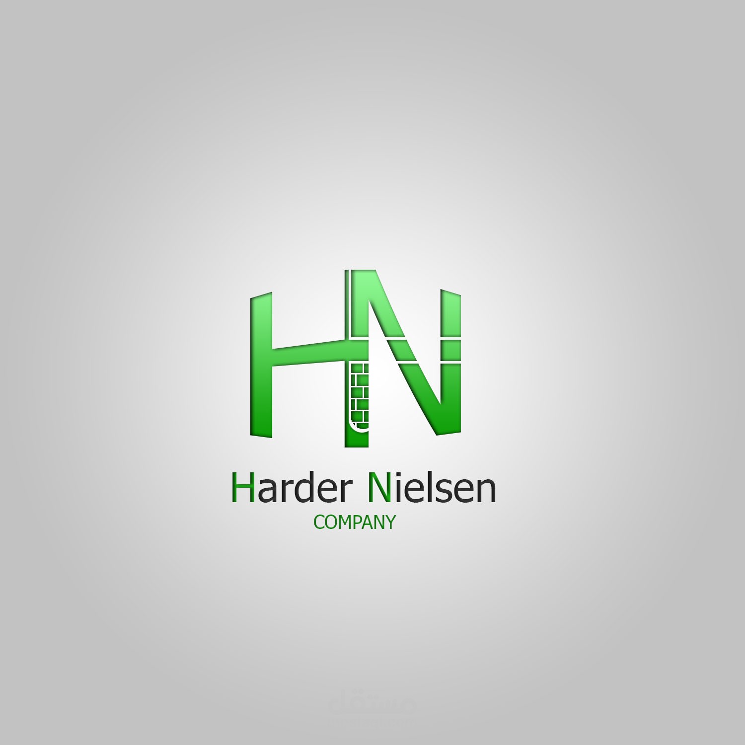 تصميم شعار بالهوية بالكامل لمؤسسة عقارية HN