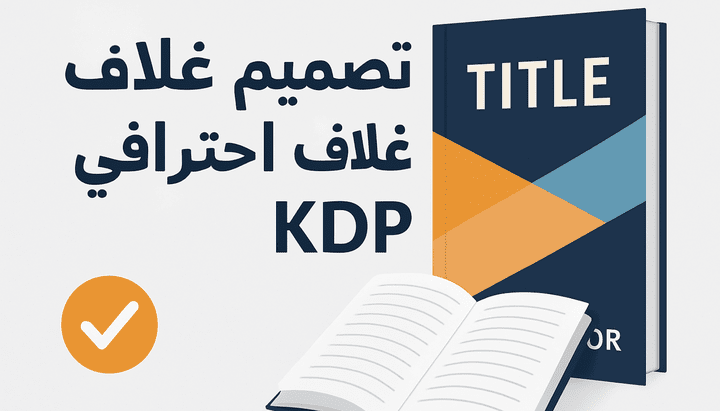 تصميم الغلاف كامل (أمامي + خلفي + العمود) – مناسب للكتب الورقية